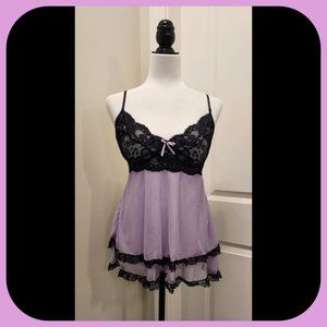 COQUETTE || Lilac Babydoll Lingerie (SIZE L)